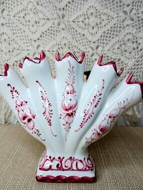 Vintage Five Finger Fan Vase